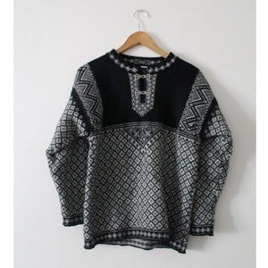 Dale of Norway Norwegian Wool Sweater Black Size XS